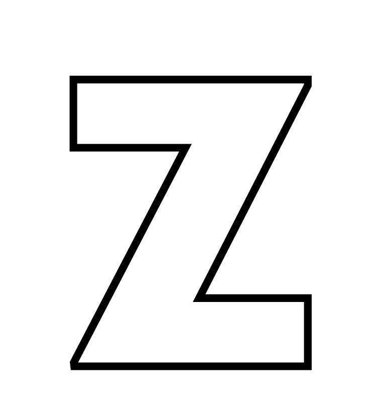 Alfabe harf boyama Z