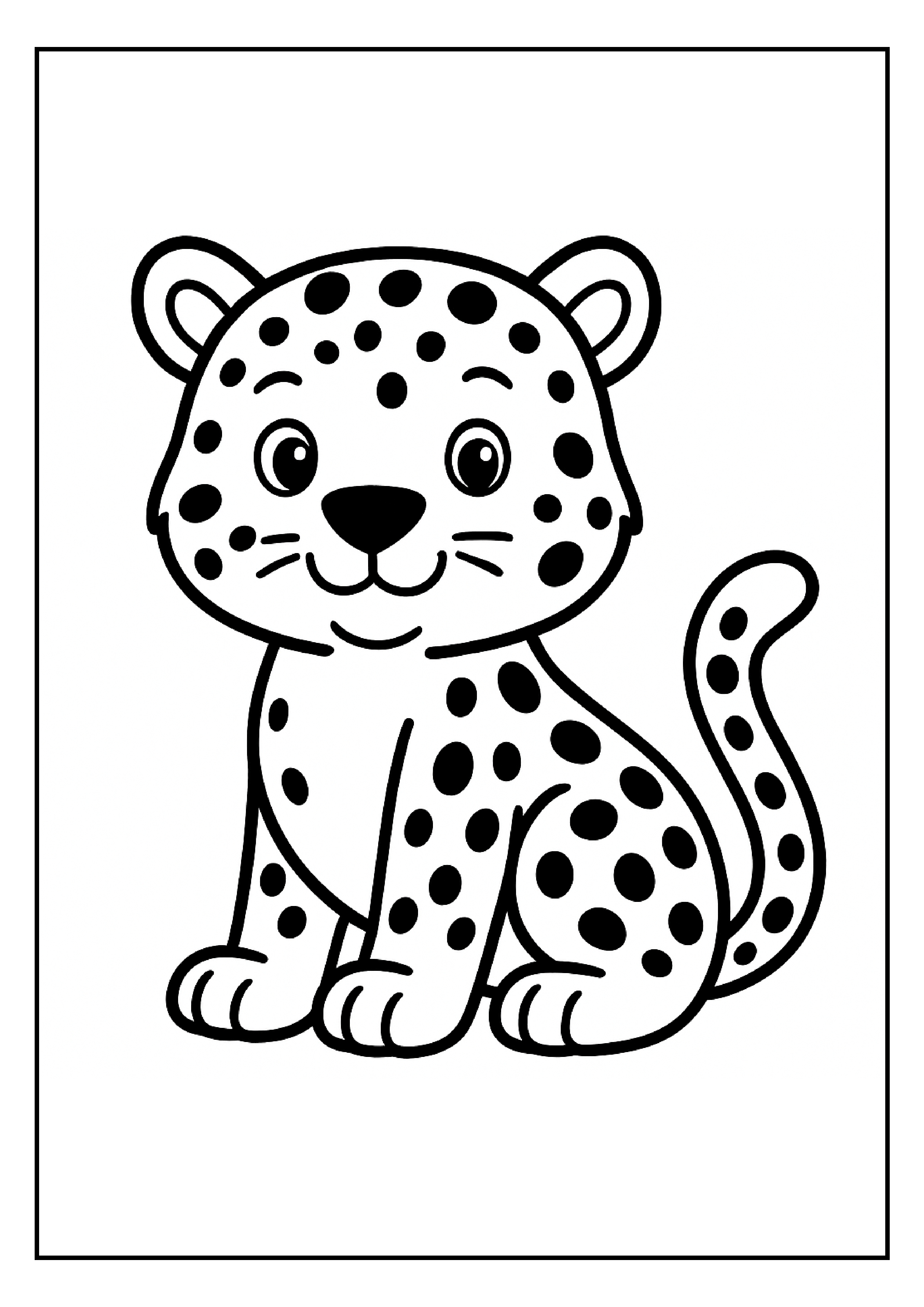 [Vahşi Hayvan Boyama Görseli - Kaplan]