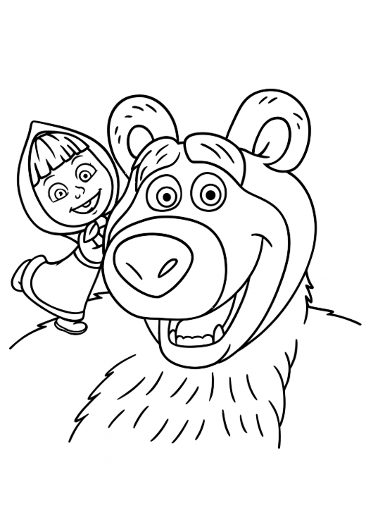 Koca Ayı Akordeon Çalarken Boyama - Bear Playing Accordion Coloring Sheet - ورقة تلوين الدب يعزف على الأكورديون