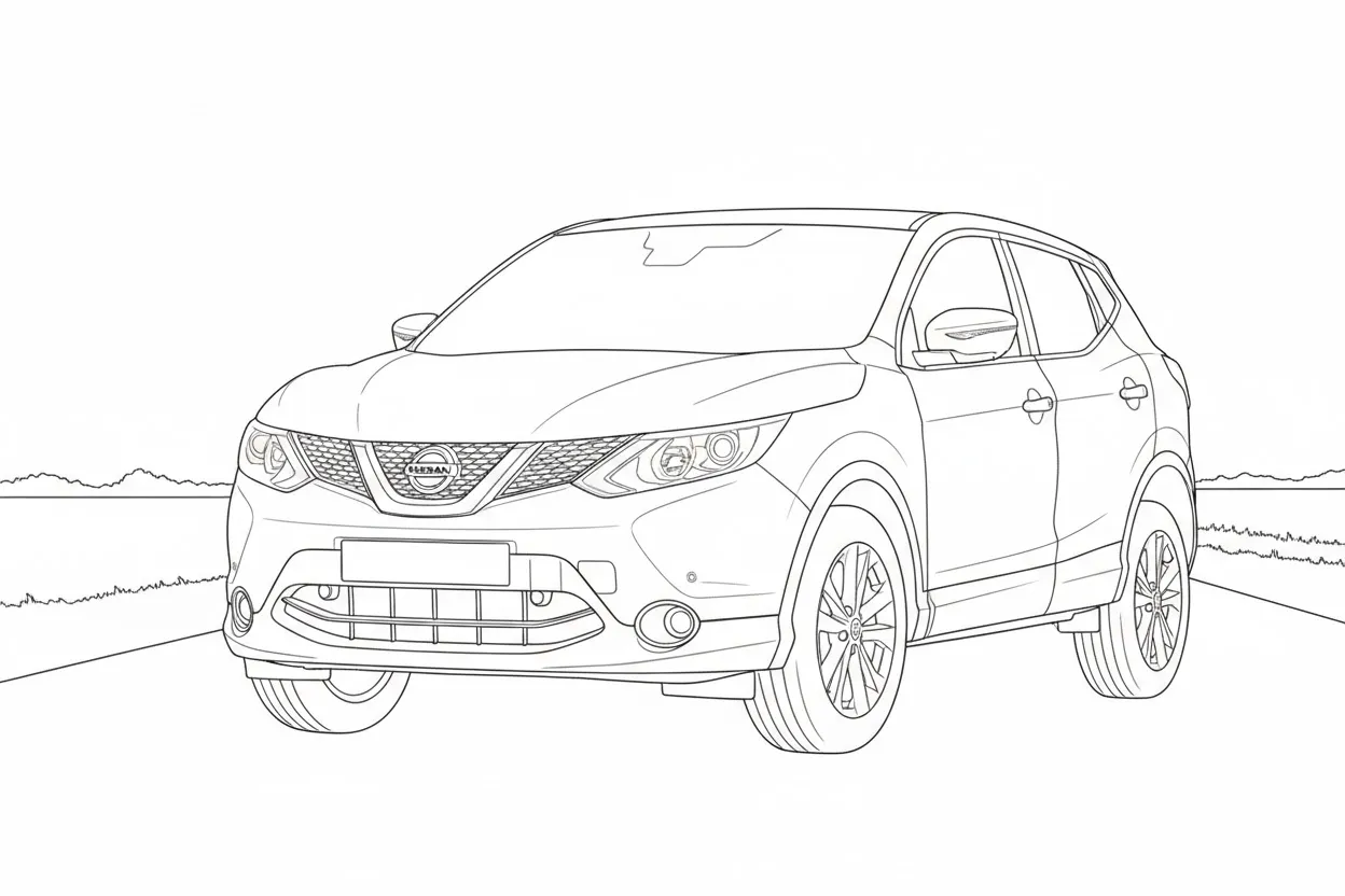 Nissan Qasqai Boyama Sayfası