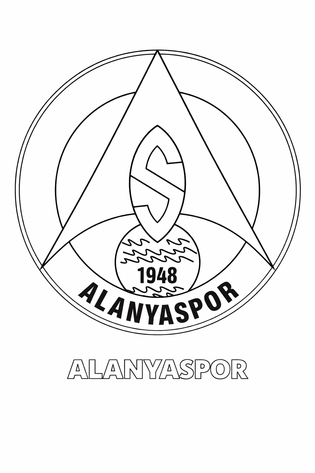 Alanyaspor Logo Boyama Sayfası