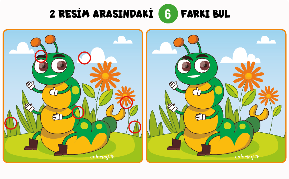 2 Resim Arasındaki Farklar - 2 Resim arasındaki Fark Bulmacaları