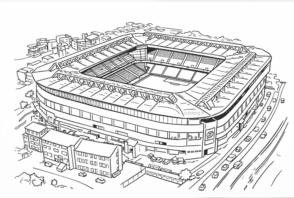Fenerbahçe Stadı Kadıköy Boyama Sayfası