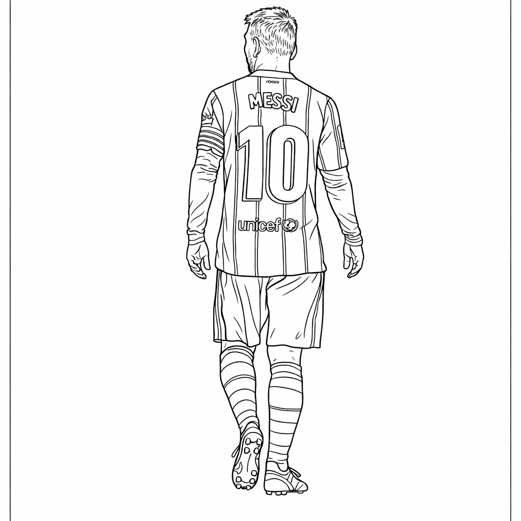 Lionel Messi Barcelona Boyama Sayfası