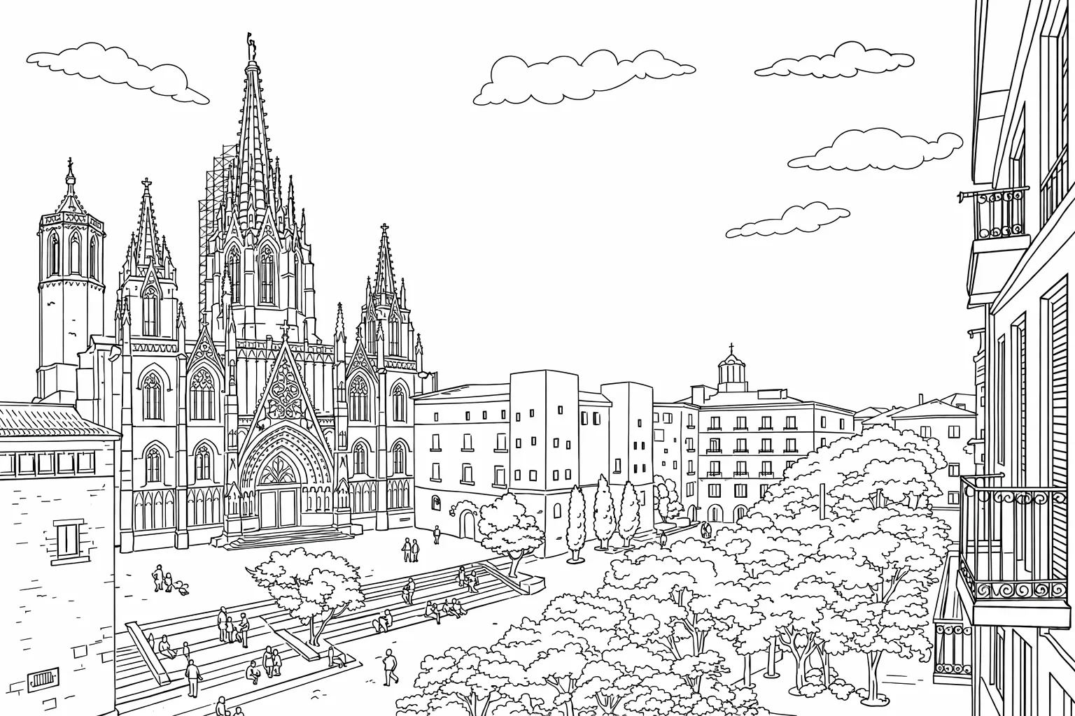 Madrid Katedrali Boyama Sayfası