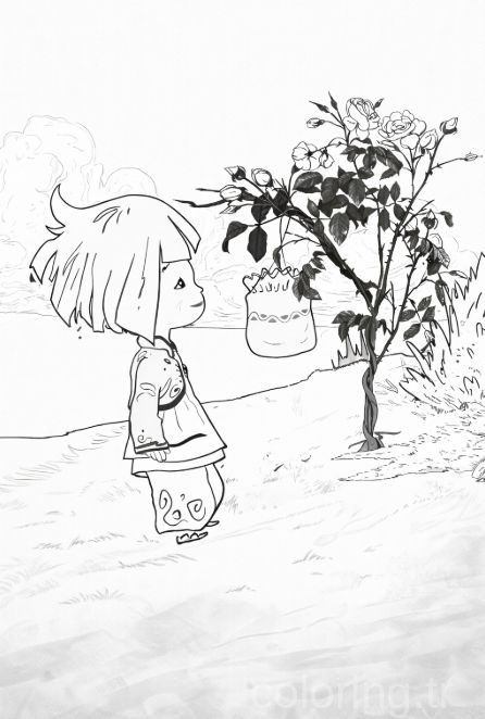 Maysa ve Bulut Boyama Sayfası - Maysa and Shepherd Bulut Coloring Pages - صفحات تلوين مايسا والراعي بولوت