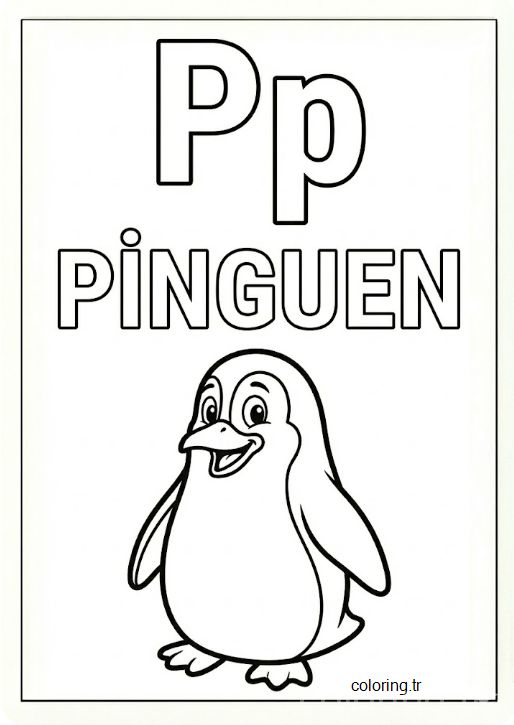 p-harfi-resimli-boyama-sayfasi.jpeg